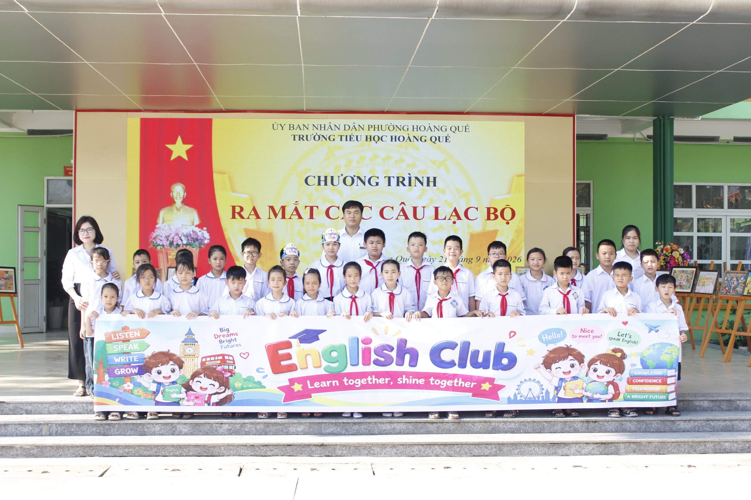 TRƯỜNG TIỂU HỌC HOÀNG QUẾ TỔ CHỨC CHƯƠNG TRÌNH RA MẮT CÁC CÂU LẠC BỘ NĂM HỌC 2026-2027.